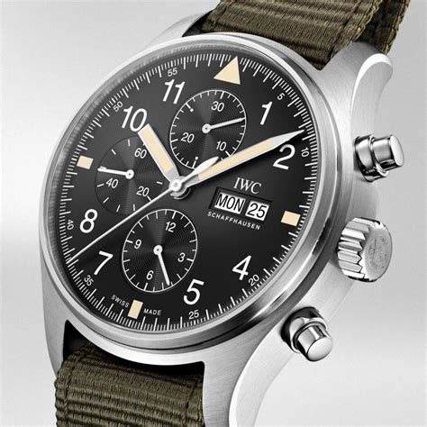 iwc pilot glass case back|iwc pilot watch chronograph.